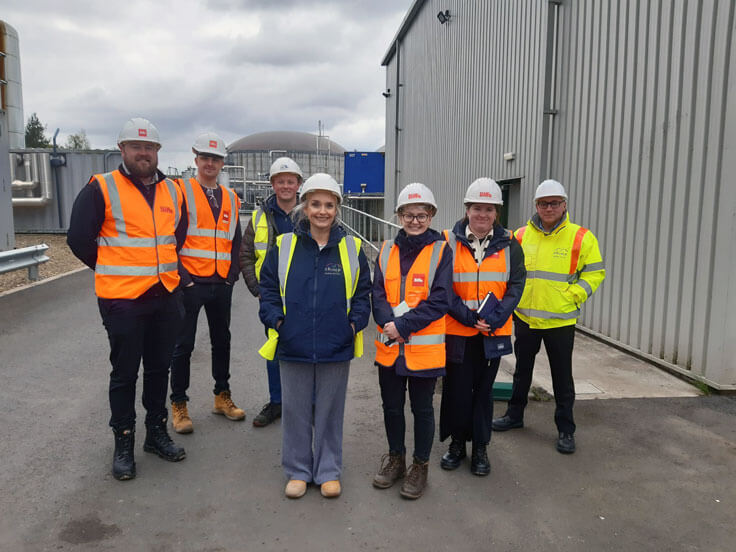 Gap Organics Team at Wardley Biogas Plant